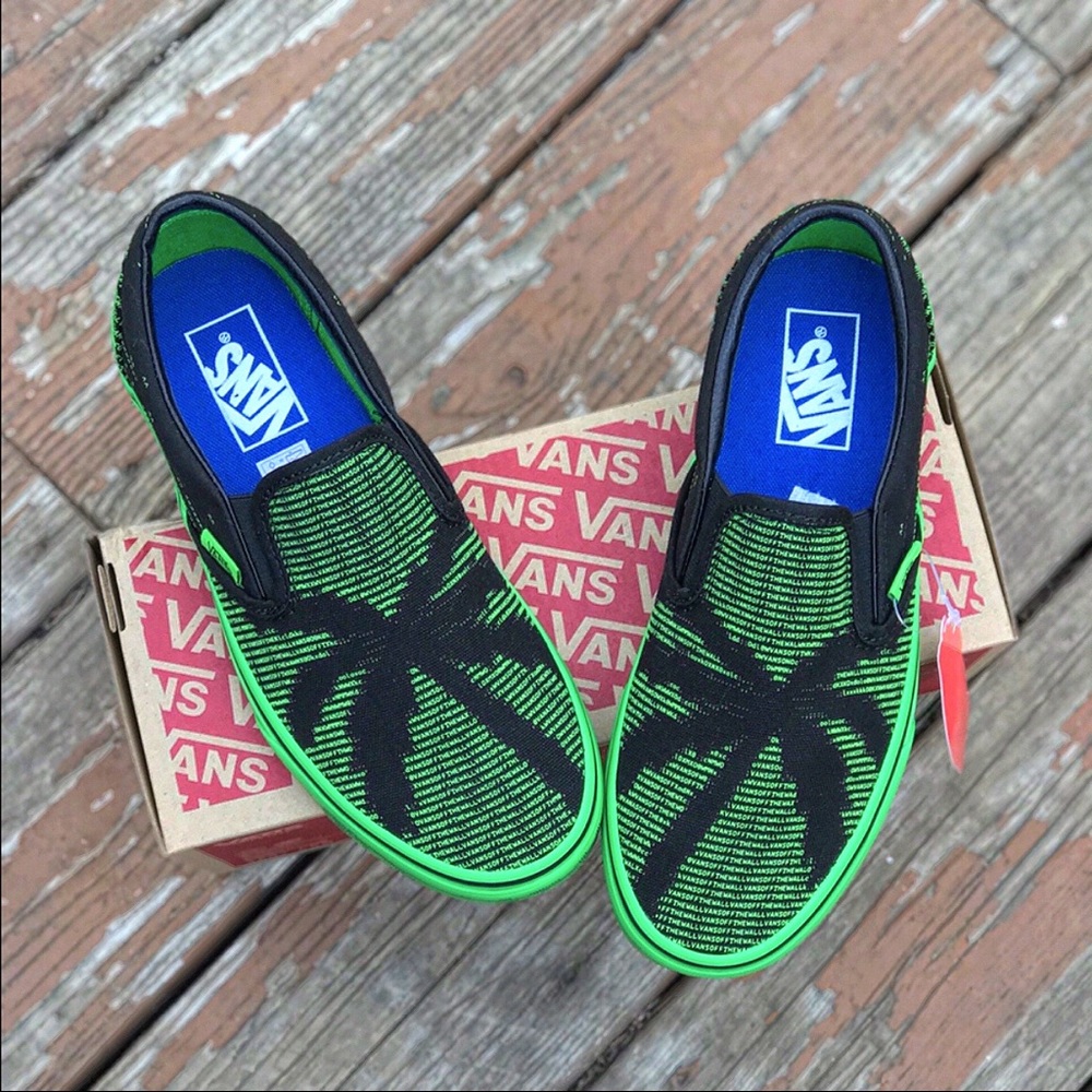 Last 1! HTF NWT Vans Festival Leaf Palm Slip On - Picture 6 of 6